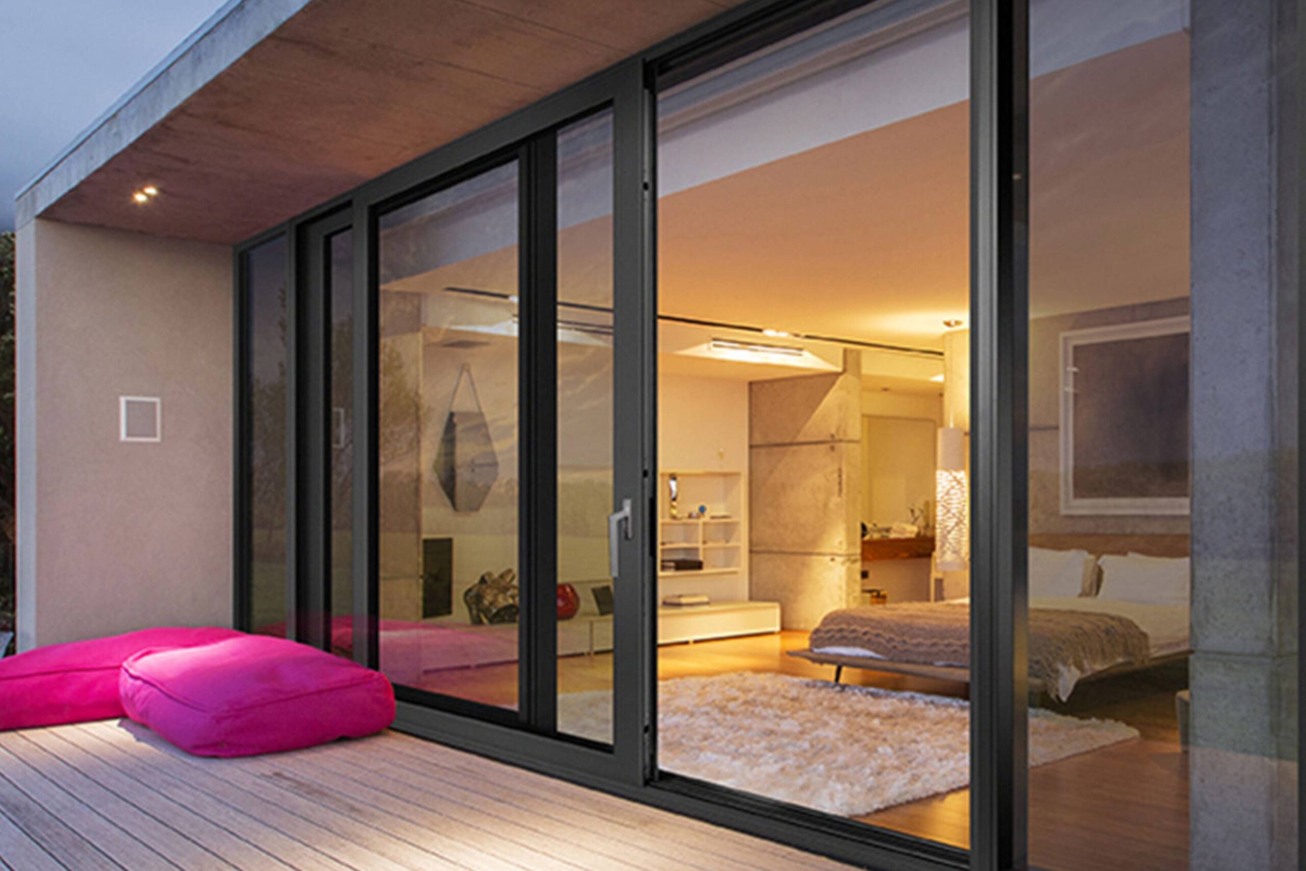 majestic sliding door aluminium