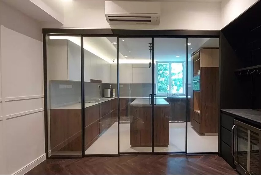 sliding door for partition