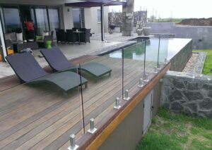 glass railings for stairs price